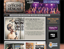 Tablet Screenshot of officinemusicali.net